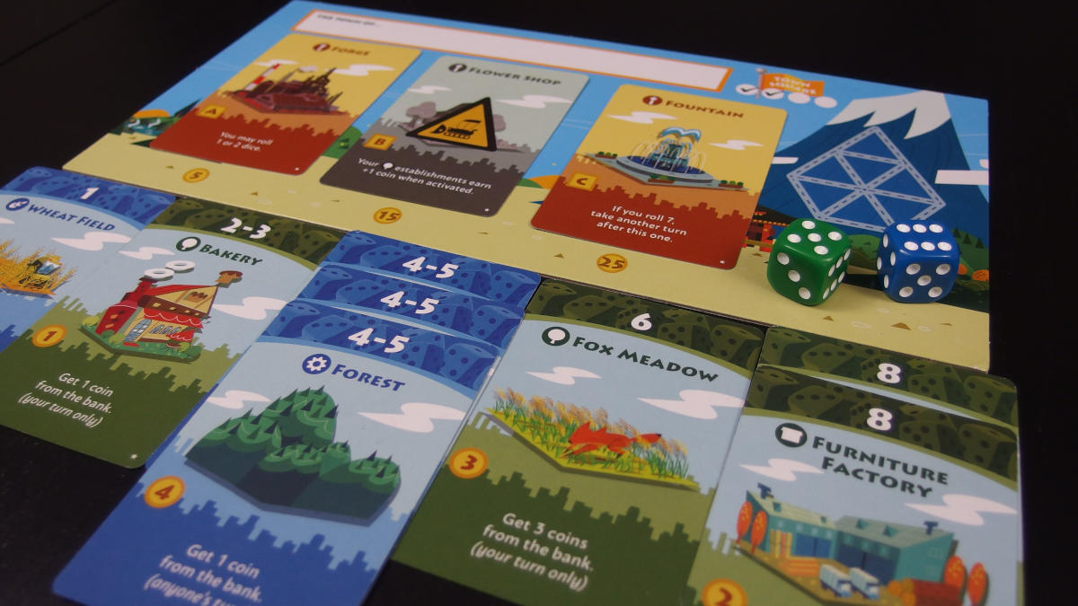 Machi Koro Legacy: Insbesondere die Kombination aus Wald und Möbelfabrik ist imba.