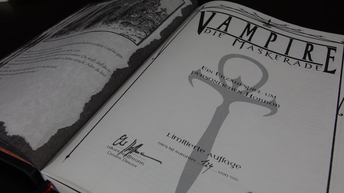 Beispiel für ein Pen-and-Paper-Rplenspiel (RPG): Vampire - Die Maskerade